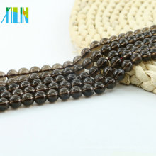 L-0259A Usine prix élégant Smoky Quartz synthétique naturel pierres précieuses perles brin en vrac fournitures